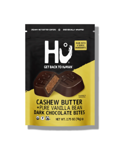 Hu Kitchen Cashew Butter + Vanilla Bean Dark Chocolate Bites - Front view
