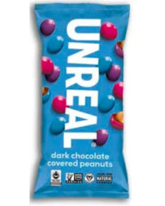 Unreal Dark Chocolate Covered Peanuts 1.5 oz - Main