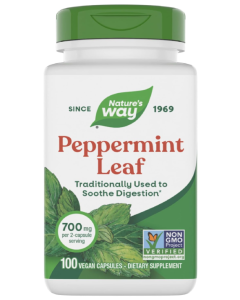Nature's Way Peppermint Leaf, 100 Vegan Capsules