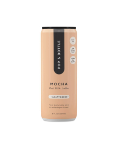 Pop & Bottle Oat Milk Latte with Adaptogens, Mocha