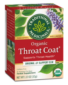 Traditional Medicinals Throat Coat Tea, Original with Slippery Elm