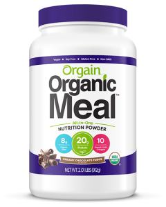 Orgain Organic Meal Powder, Creamy Chocolate Fudge Flavor, 2.01 lbs.