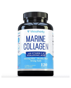 Vitauthority Marine Collagen with Vitamin C & Hyaluronic Acid - Front view