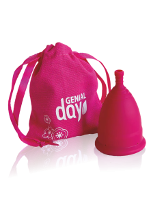 Genial Day Menstrual Cup made of TPE - Large - Front view