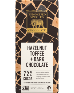 Endangered Species Hazelnut Toffee + Dark Chocolate