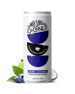 Once Upon a Coconut Premium Coconut Water + Blueberry - Front view