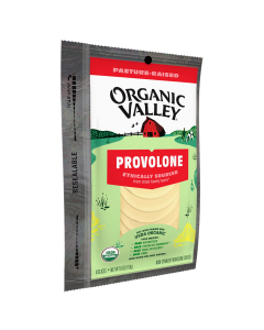 Organic Valley Provolone Cheese Slices - Front view