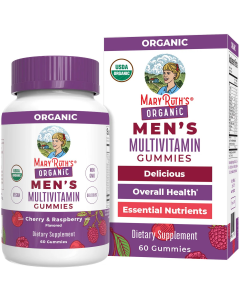 MaryRuth's Organic Men’s Multivitamin Gummies Cherry & Raspberry - Front view