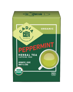 Cadia Organic Peppermint Herbal Tea - Front view