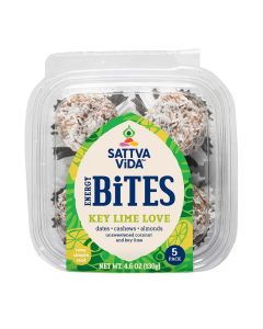 Sattva Vida Key Lime Love Energy Bites - Front view