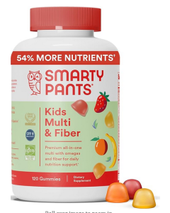 SmartyPants Kids Complete Fiber Multivitamin, 120 Gummies