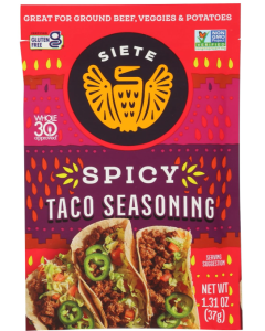 Siete Spicy Taco Seasoning, 1.31 oz.