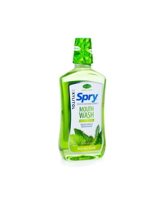 Spry Alcohol-Free Natural Herbal Mint Mouthwash, 16 fl. oz.