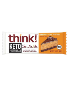 Think! Keto Chocolate Peanut Butter Pie Protein Bar Package