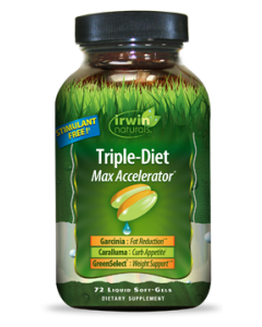 Irwin Naturals Triple-Diet Max Accelerator, 72 Softgels