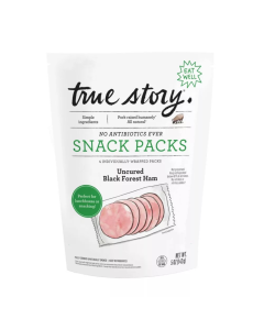 True Story Foods Uncured Black Forest Ham Snack - Front view