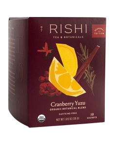 Rishi Tea Cranberry Yuzu - Front view