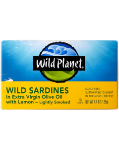 Wild Planet Wild Sardines in EVOO with Lemon, 4.4 oz.