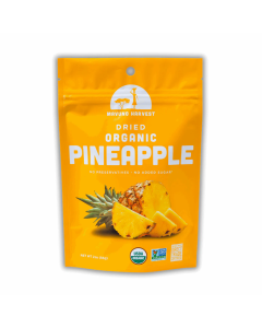 Mavuno Harvest Organic Dried Pineapple - Front view