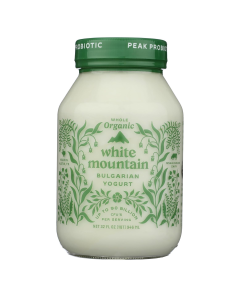 White Mountain Organic Whole Milk Bulgarian Yogurt - Front view