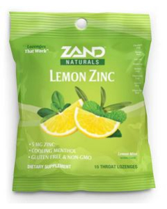 Zand Lemon Zinc HerbaLozenge, 15 Lozenges