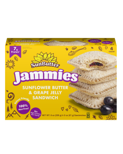 SunButter Jammies Sunflower Butter & Grape Jelly Sandwiches - Front view