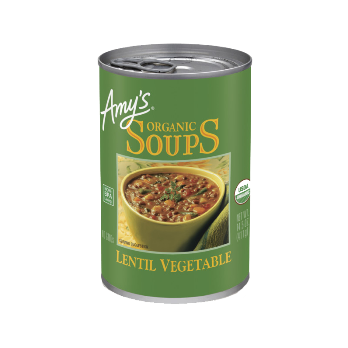 Amy's Organic Lentil Vegetable Soup, 14.5 oz.