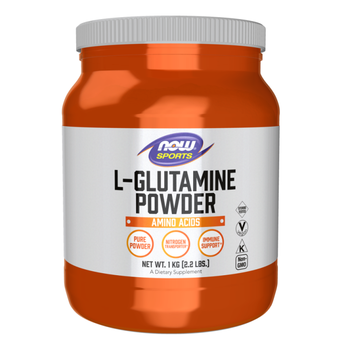 NOW Foods L-Glutamine Powder - Front