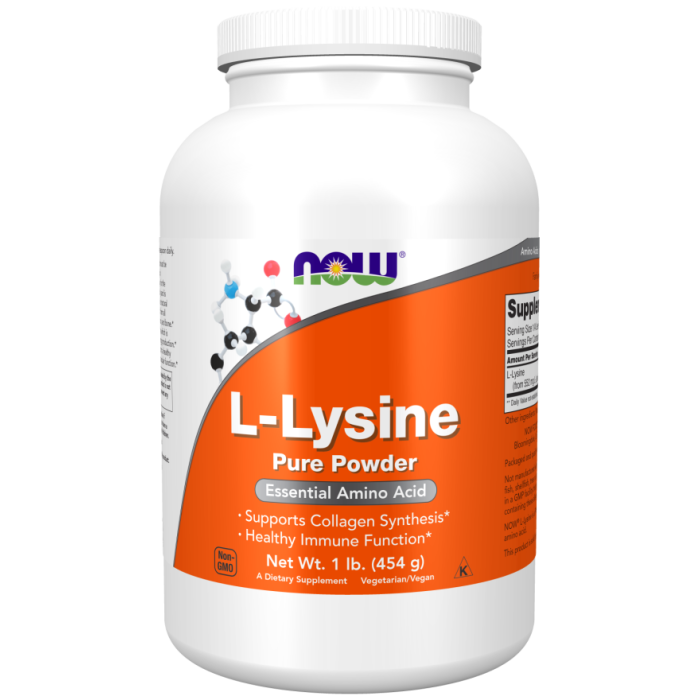 NOW Foods L-Lysine Powder - 1 lb.