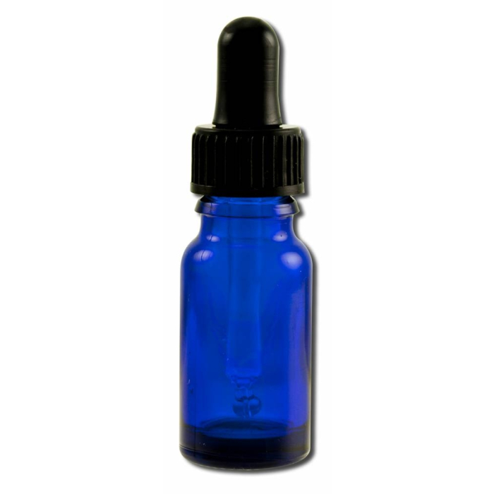 Sanctum Empty Blue Glass Pipetter Bottle, 10 ml.