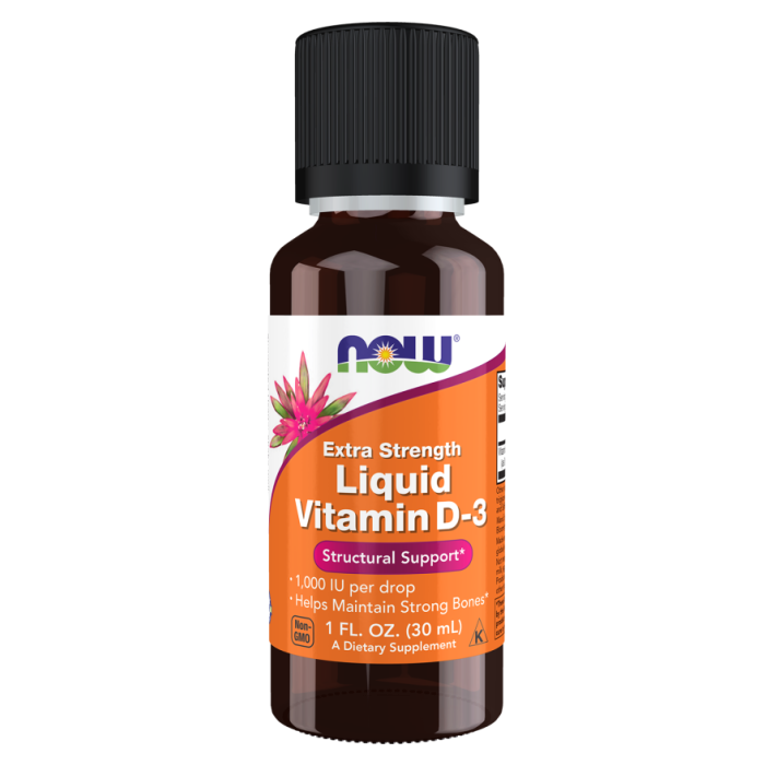 NOW Foods Vitamin D-3 Liquid, Extra Strength - 1 fl. oz.