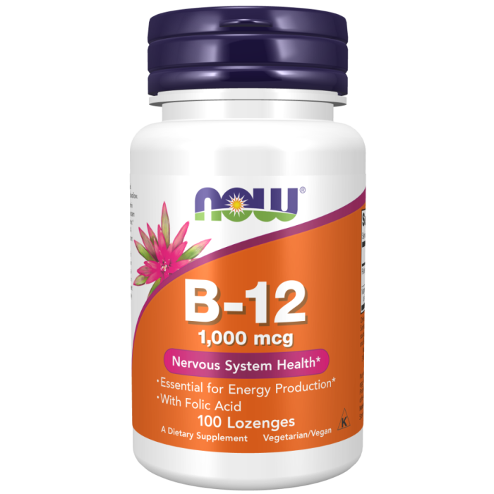 NOW Foods Vitamin B-12 1000 mcg - 100 Lozenges