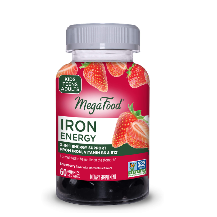 MegaFood Iron Energy Gummies - Front view