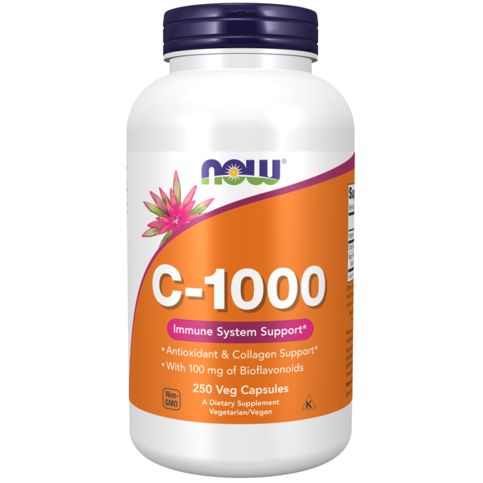 NOW Foods Vitamin C-1000 - 250 Veg Capsules