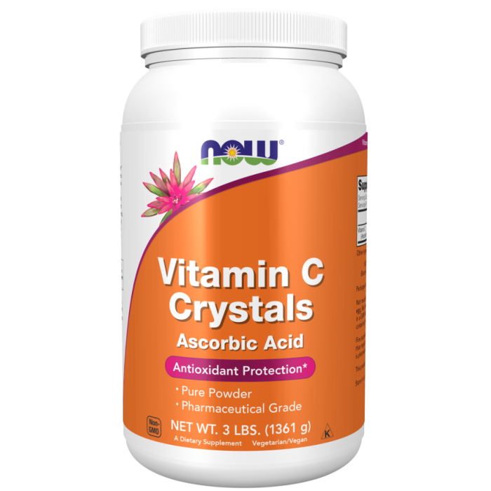 NOW Foods Vitamin C Crystals - 3 lb. Powder