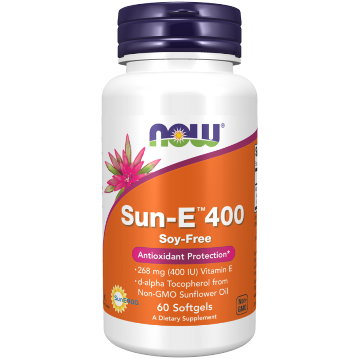 NOW Foods Sun-E™ 400 - 60 Softgels