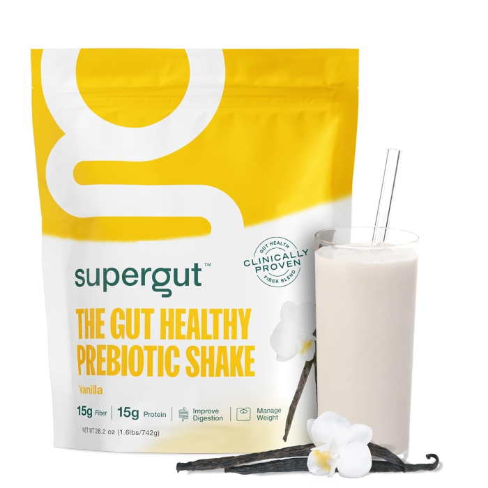 Supergut The Gut Healthy Prebiotic Shake Vanilla - Front view