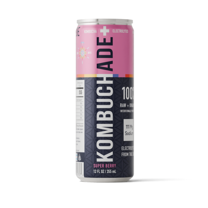 Kombuchade + Electrolytes Super Berry, 12 oz.