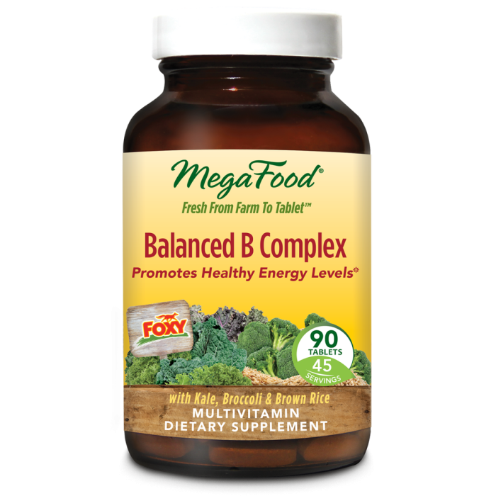 MegaFood Balanced B Complex, 90 Tablets