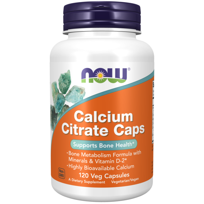 NOW Foods Calcium Citrate - 120 Veg Capsules