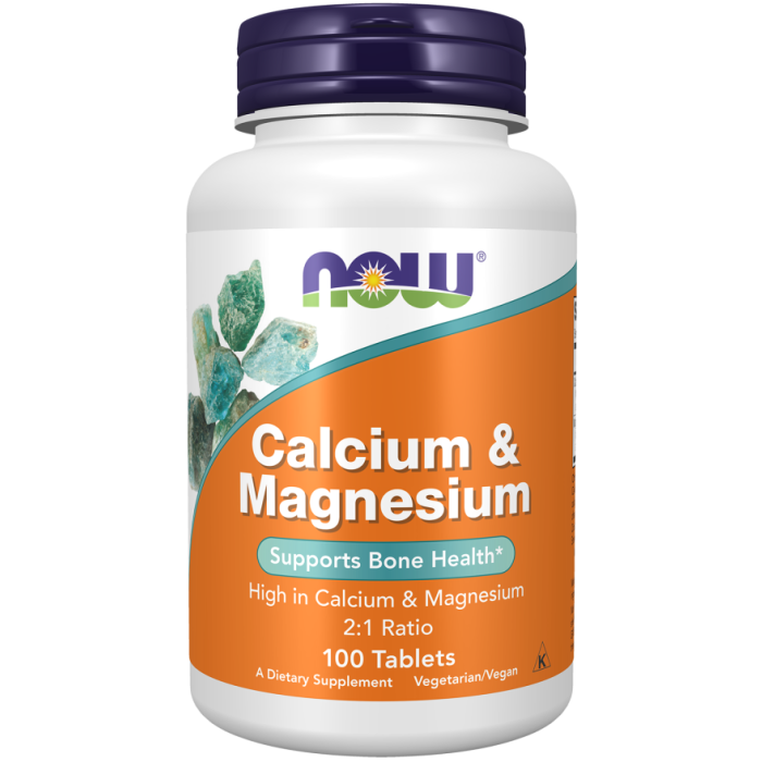 NOW Foods Calcium & Magnesium - 100 Tablets