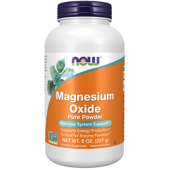 NOW Foods Magnesium Oxide - 8 oz.