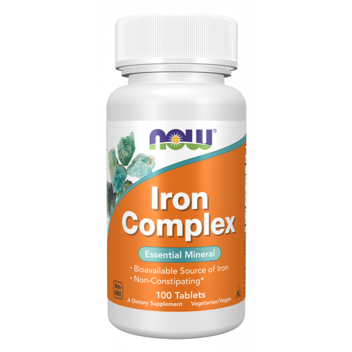 NOW Foods Iron Complex Vegetarian - 100 Tablets