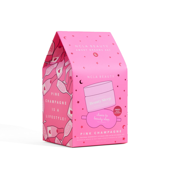NCLA Sweet Dreams Pink Champagne Mask Set