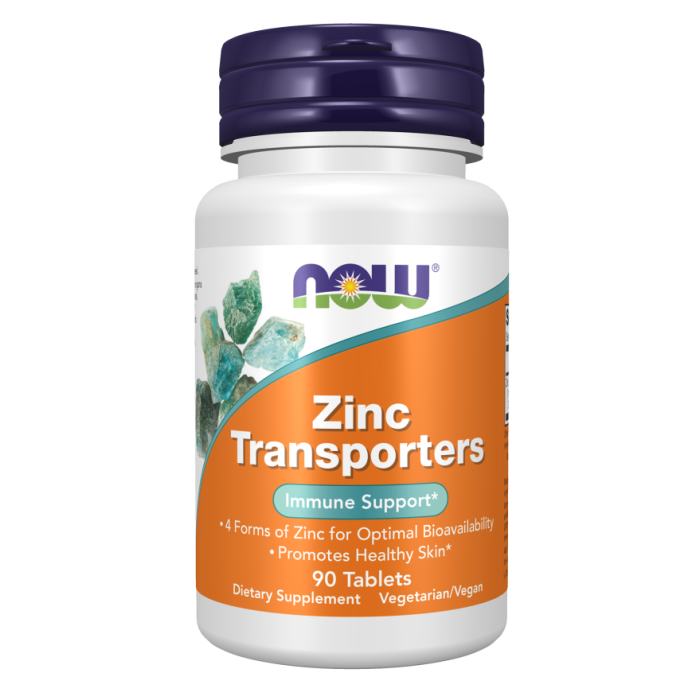 NOW Foods Zinc Transporters - 90 Tablets