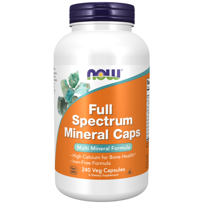 NOW Foods Full Spectrum Mineral Caps - 240 Veg Capsules