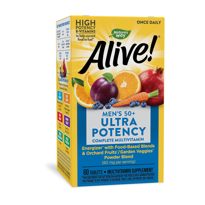 Nature's Way Alive Once Daily Men's 50+ Ultra Potency Multivitamin