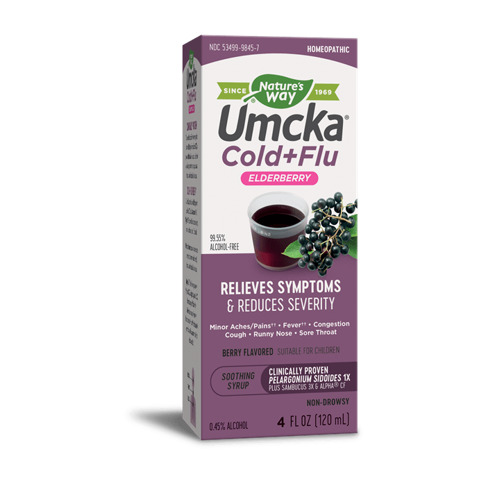 Nature's Way Umcka Elderberry Intensive Cold+Flu, 4 fl. oz.