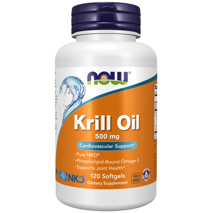 NOW Foods Krill Oil 500 mg - 120 Softgels