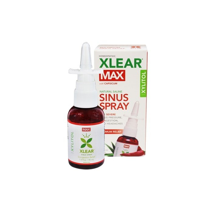 XLEAR MAX Saline Nasal Spray with Capsicum, 1.5 fl. oz.